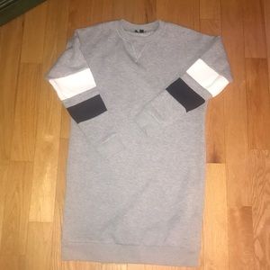 Top shop Grey sweatshirt dress never worn